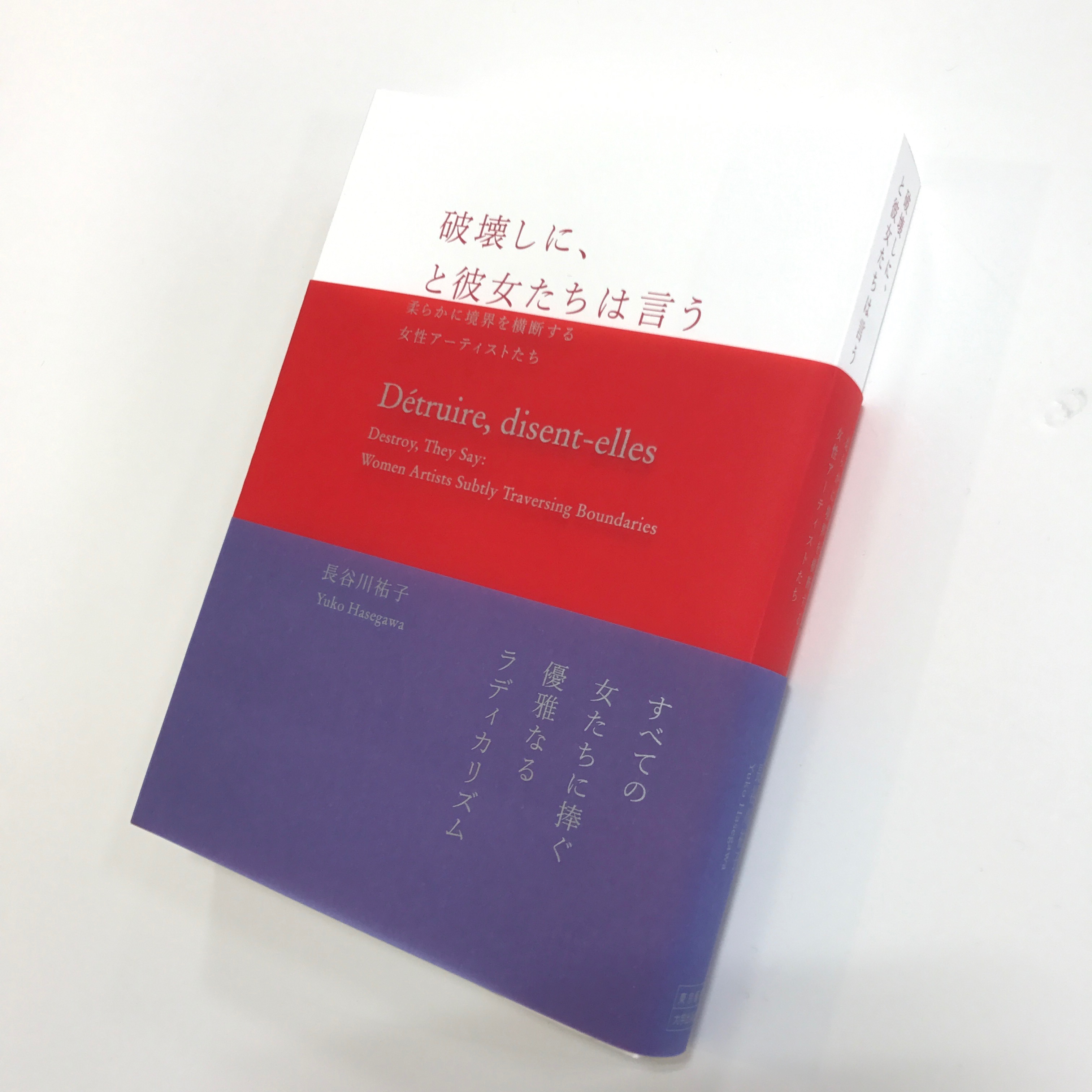長谷川教授の著書『破壊しに、と彼女たちは言う──柔らかに境界を横断する女性アーティストたち』刊行