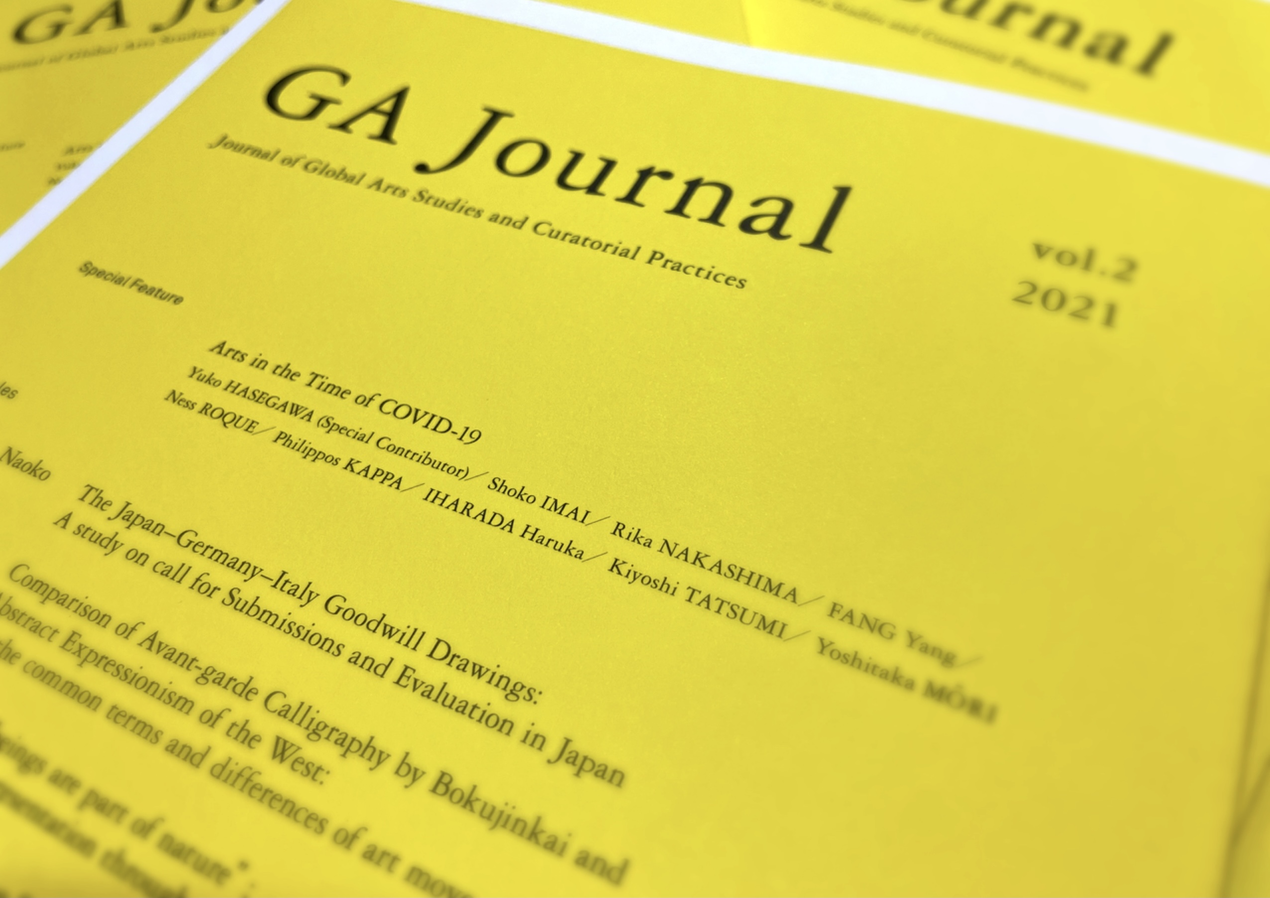 『GA Journal 東京藝術大学大学院国際芸術創造研究科論集』第2号を発行しました